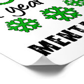 Christmas Penguins Mental Health Poster (Ecke)