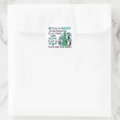 Christmas Penguins PKD Runder Aufkleber (Tasche)