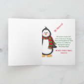 CHRISTMAS PENQUIN - KIDS FEIERTAGSKARTE (Innenseite)