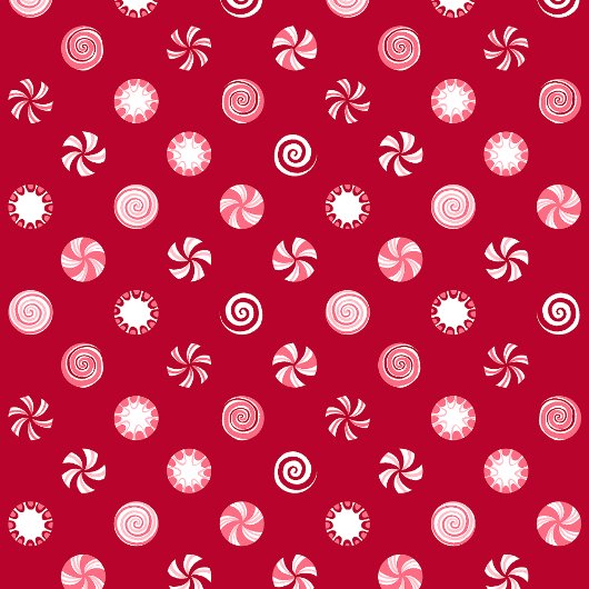 Christmas Peppermint Candy Lollipops Polka Dot Geschenkpapier
