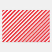 Christmas Peppermint Candy Stripes Geschenkpapier Set (Vorderseite 2)