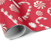 Christmas Peppermint | Candy Swirl Holiday Pattern Geschenkpapier (Rolleneckpunkt)
