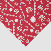 Christmas Peppermint | Candy Swirl Holiday Pattern Seidenpapier (Detail)