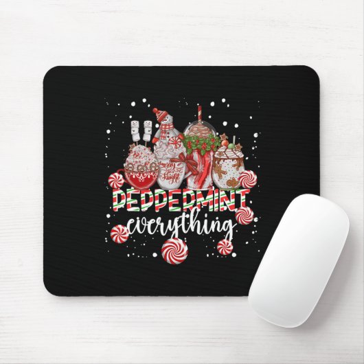 Christmas Peppermint Everything Coffee Chocolate M Mousepad (Mit Mouse)