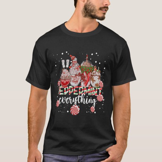 Christmas Peppermint Everything Coffee Chocolate M T-Shirt (Vorderseite)