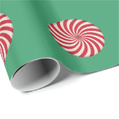 Christmas Peppermint Swirl Geschenkpapier (Rolleneckpunkt)