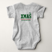Christmas personalisiert Baby Jersey Bodysuit Baby Strampler (Rückseite)