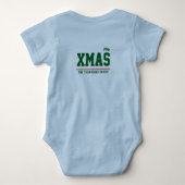 Christmas personalisiert Baby Jersey Bodysuit Baby Strampler (Rückseite)