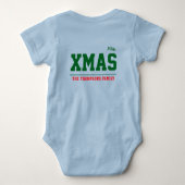 Christmas personalisiert Baby Jersey Bodysuit-Farb Baby Strampler (Rückseite)