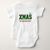Christmas personalisiert Baby Jersey Bodysuit-Farb Baby Strampler (Rückseite)