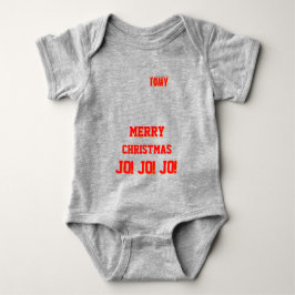Christmas personalisiert Baby Jersey Bodysuit-Farb Baby Strampler