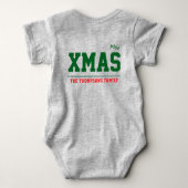 Christmas personalisiert Baby Jersey Bodysuit-Farb Baby Strampler (Rückseite)