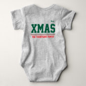 Christmas personalisiert Baby Jersey Bodysuit-Farb Baby Strampler (Rückseite)