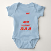Christmas personalisiert Baby Jersey Bodysuit-Farb Baby Strampler (Vorderseite)