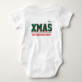 Christmas personalisiert Baby Jersey Bodysuit-Farb Baby Strampler (Rückseite)