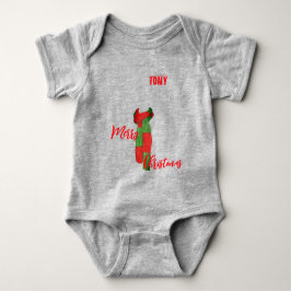 Christmas personalisiert Baby Jersey Bodysuit-Farb Baby Strampler