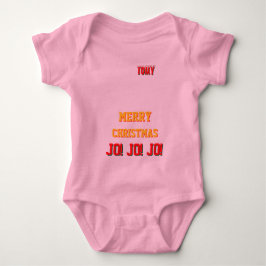 Christmas personalisiert Baby Jersey Bodysuit-Farb Baby Strampler