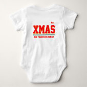 Christmas personalisiert Baby Jersey Bodysuit-Farb Baby Strampler (Rückseite)
