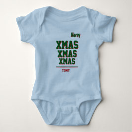 Christmas personalisiert Baby Jersey Bodysuit-Farb Baby Strampler