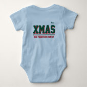 Christmas personalisiert Baby Jersey Bodysuit-Farb Baby Strampler (Rückseite)