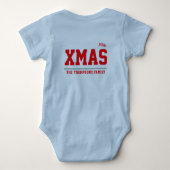 Christmas personalisiert Baby Jersey Bodysuit-Farb Baby Strampler (Rückseite)