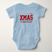 Christmas personalisiert Baby Jersey Bodysuit-Farb Baby Strampler (Rückseite)