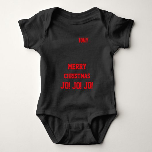 Christmas personalisiert Baby Jersey Bodysuit-Farb Baby Strampler (Vorderseite)