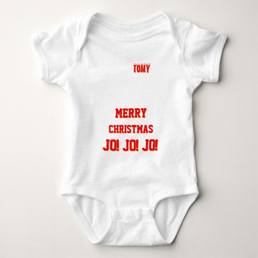 Christmas personalisiert Baby Jersey Bodysuit-Farb Baby Strampler (Vorderseite)