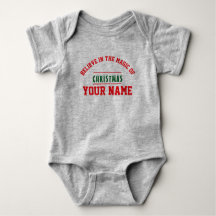 Christmas personalisiert Baby Jersey Bodysuit-Farb