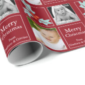 Christmas Personalisiert Holly Red Geschenkpapier (Rolleneckpunkt)
