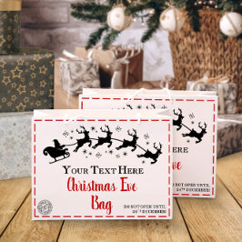 Christmas | Personalisierte Weihnachtsfeiertage Große Geschenktüte