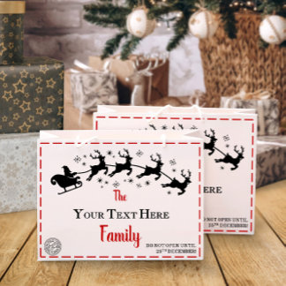 Christmas | Personalisierte Weihnachtsgeschenktasc Große Geschenktüte