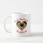 Christmas Personalized Cat Heart Photo Frame Kaffeetasse (Links)