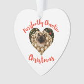 Christmas Personalized Cat Heart Photo Frame Ornament (Vorderseite)