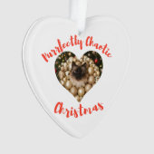 Christmas Personalized Cat Heart Photo Frame Ornament (Vorderseite)