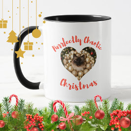Christmas Personalized Cat Heart Photo Frame Tasse
