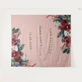 Christmas Petal Future Mrs.Brautparty Hintergrund Wandteppich (Vorderseite (Horizontal))