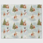 Christmas Peter Rabbit Vintag Geschenkpapier (Flach)