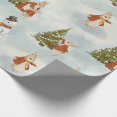 Christmas Peter Rabbit Vintag Geschenkpapier (Ecke)