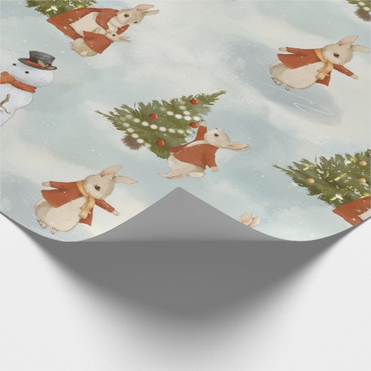 Christmas Peter Rabbit Vintag Geschenkpapier (Ecke)