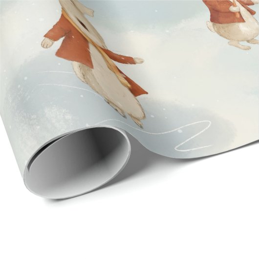 Christmas Peter Rabbit Vintag Geschenkpapier (Rolleneckpunkt)