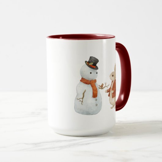 Christmas Peter Rabbit Vintag Tasse (VorderseiteRechts)