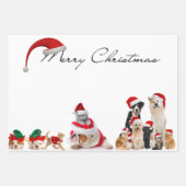 CHRISTMAS PETS Wrapping Paper Flat Sheet Set 3 Geschenkpapier Set (Vorderseite 3)