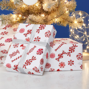 Christmas-Pfefferminzbonbon Geschenkpapier
