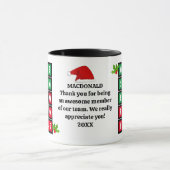 CHRISTMAS - PHANTASTISCHE Wertschätzung von Mitarb Tasse (Zentrum)