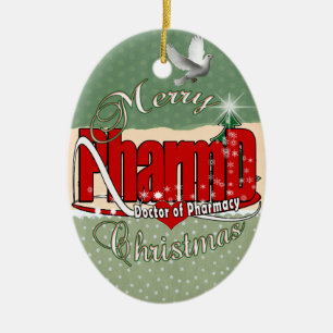 CHRISTMAS PharmD Arzt für Apotheke Keramik Ornament