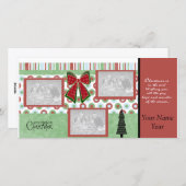 Christmas Photo Card Feiertagskarte (Vorne/Hinten)