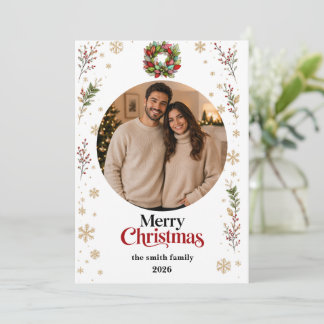 Christmas Photo Card | Merry Christmas Feiertagskarte