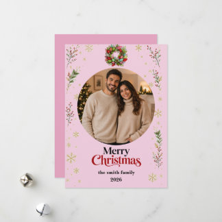 Christmas Photo Card | Merry Christmas Feiertagskarte