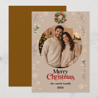 Christmas Photo Card | Merry Christmas Feiertagskarte